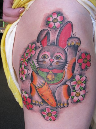 Tattoos - Kike Castillo - lucky bunny